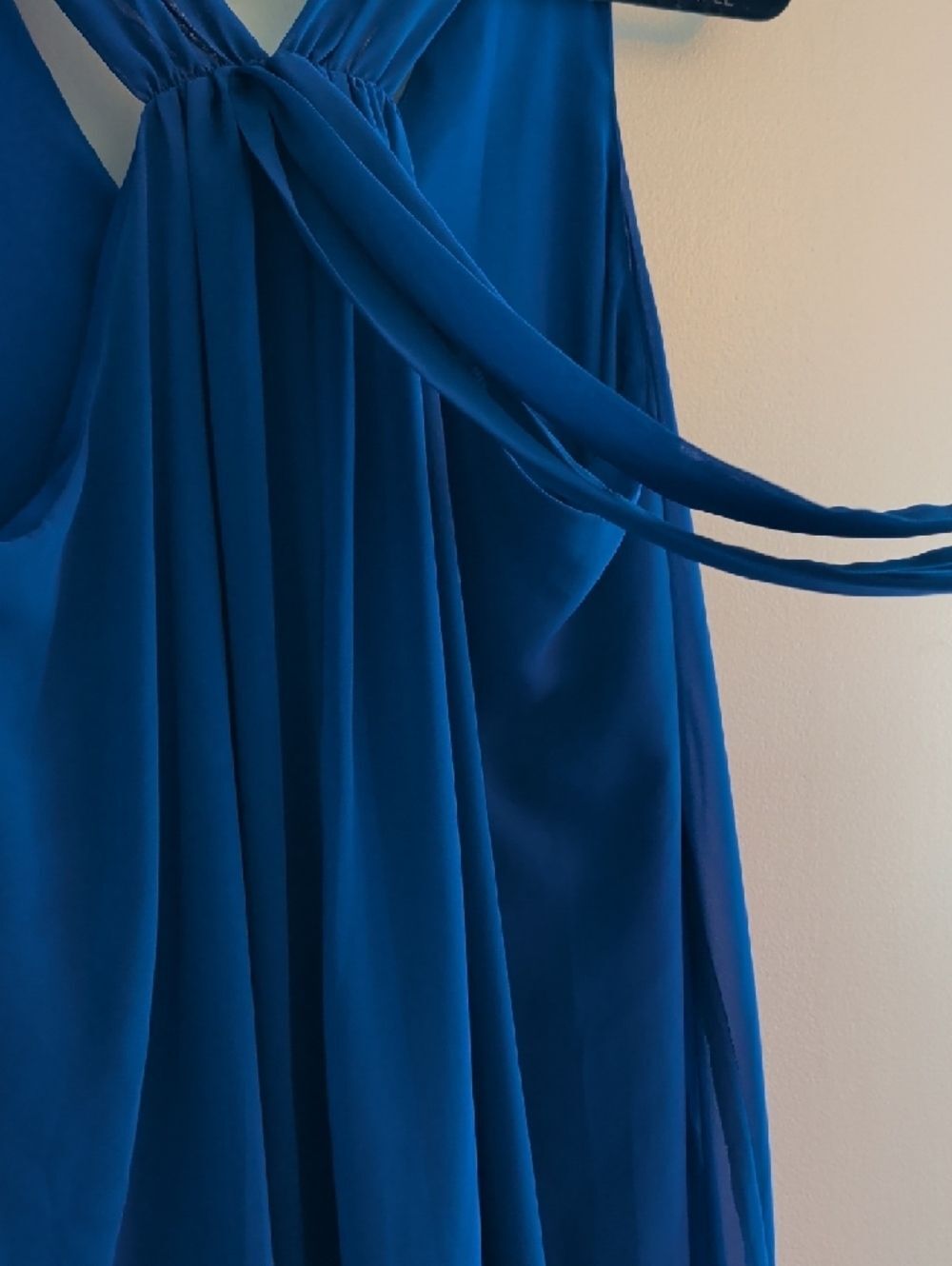 New York & Co. Royal Blue Sleeveless Shift Dress – Size S | V-Neck | Lined - Picture 5 of 9